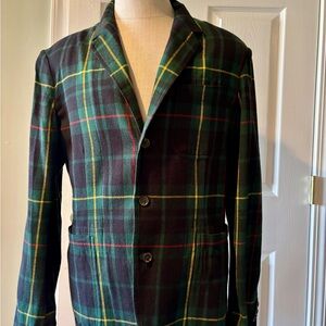 Polo by Ralph Lauren Green Plaid Jacket